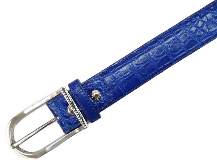 1718 RYBL CROCODILE BELTクアトロガッティ （ワニ革ヌメ革