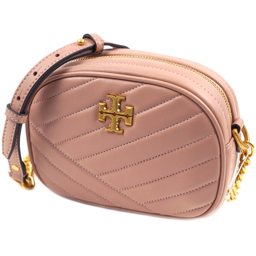 トリーバーチ ショルダーバッグ カメラバッグ レディース Tory Burch KIRA CHEVRON SMALL CAMERA BAG ピンク 60227 958 Lamb Pink