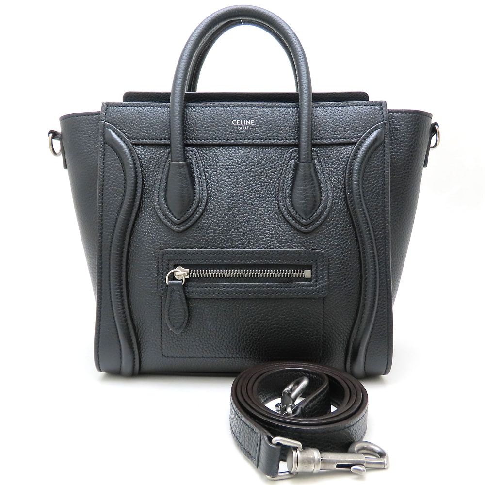 ラゲージナノショッパー 189243D 2Way ハンドバッグ レザー ブラック/352481【中古】