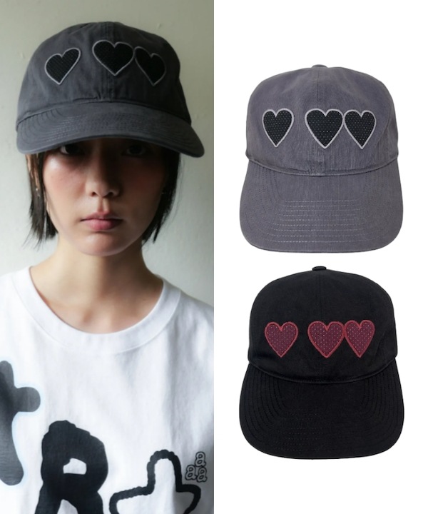 【THE COLDEST MOMENT】TCM heart cap キャップ Qoo10 THE COLDEST MOMENT TCM HEART CAP ロゴ キャッ