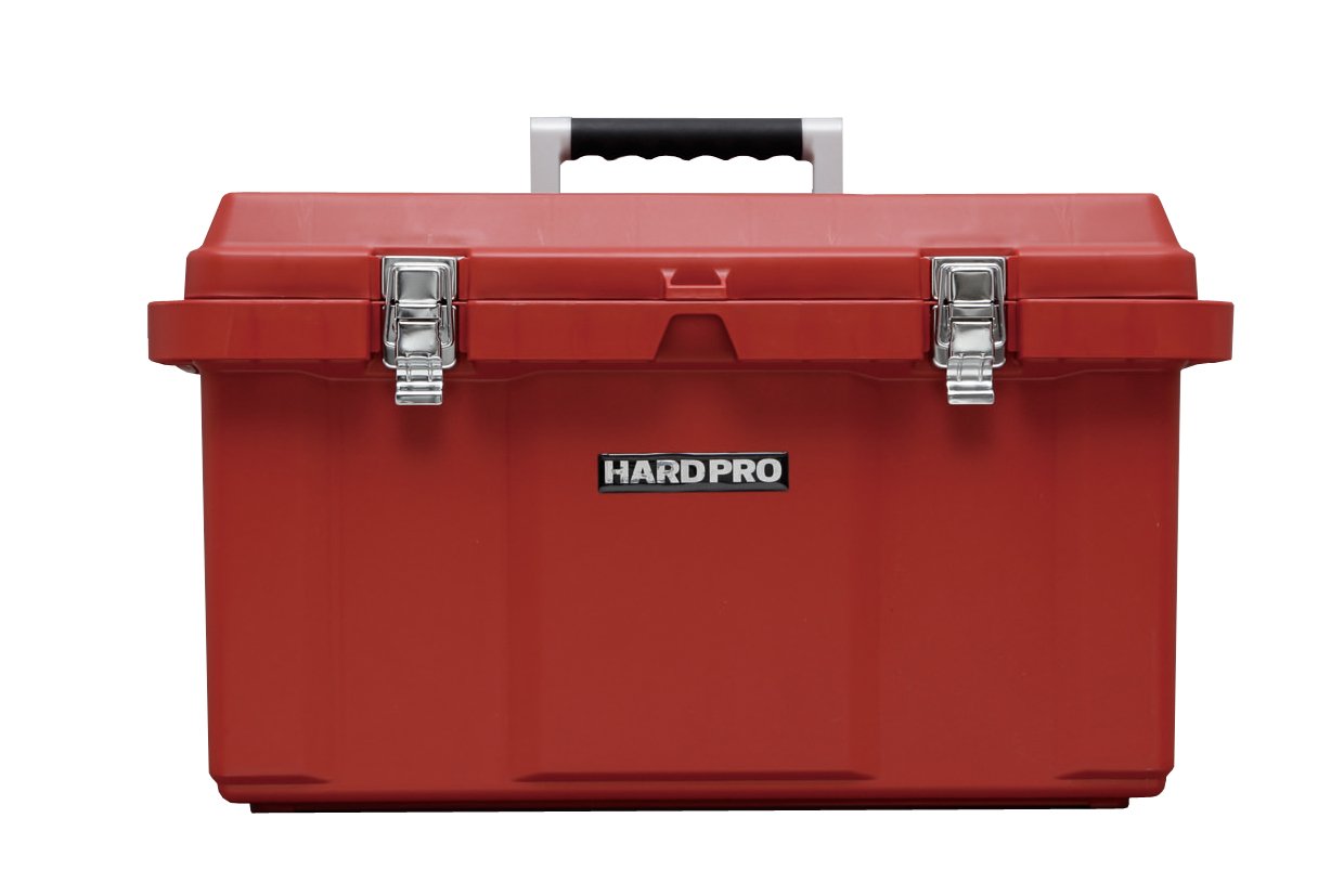 アイリスオーヤマ 工具箱【幅約64.5×奥行約35×高さ約37cm】頑丈 天面耐荷重 約300kg 踏み台にもなる インナートレー 付きウエストケース 2個 持ちやすい ゴム製グリップ 深型サイズ 電