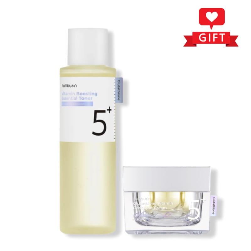 5番ライン 2種セット (エッセンシャルトナー200ml + トーニングクリーム50ml) / 透明感スキンケア / トーンアップ化粧水 / くすみ対策クリーム