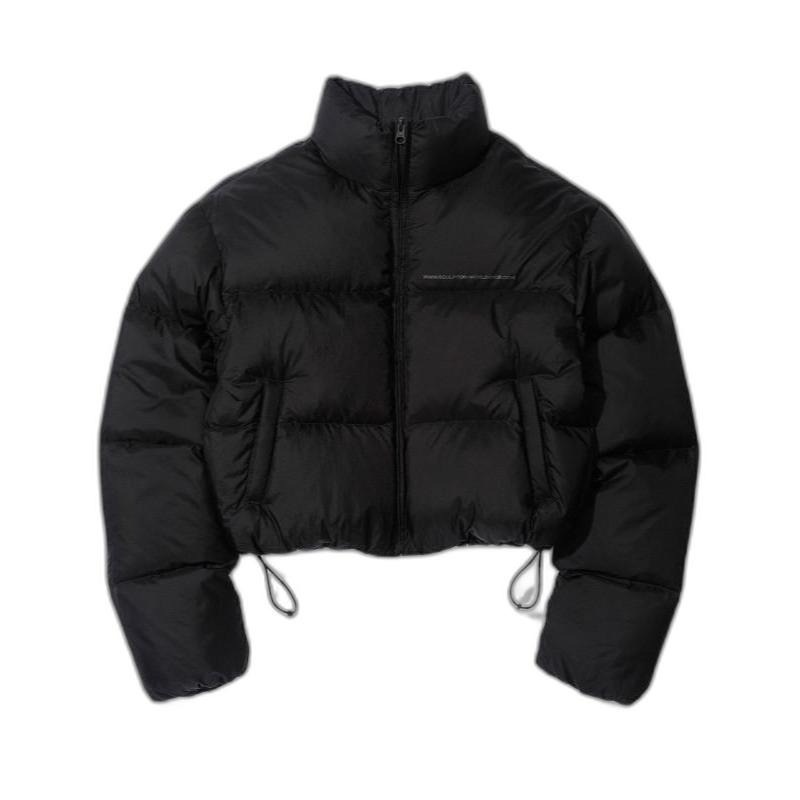 Matte Cropped Puffer Down Black