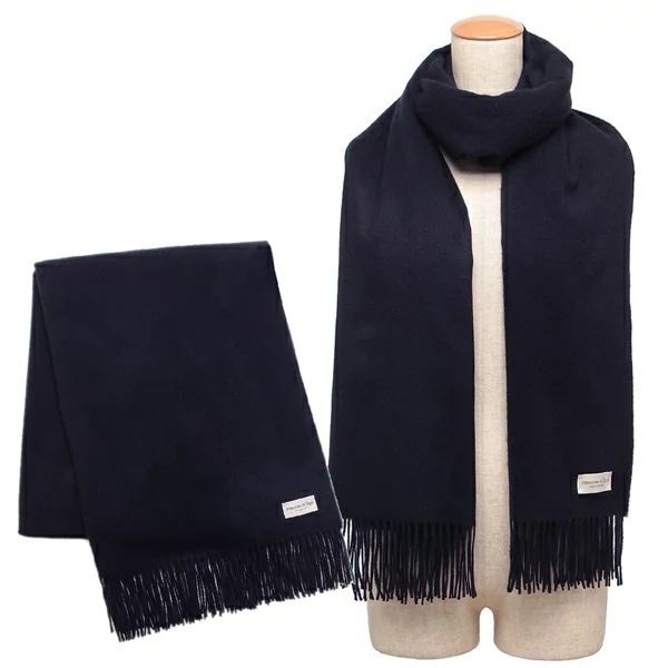 ストール マフラー ネイビー レディース WA000056 SD7330 大判