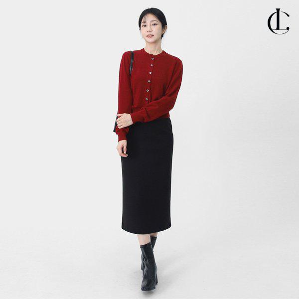 女性の冬8カラーウールラクーンブレンドソフトクラシックラウンドカーディガンLSLOT011