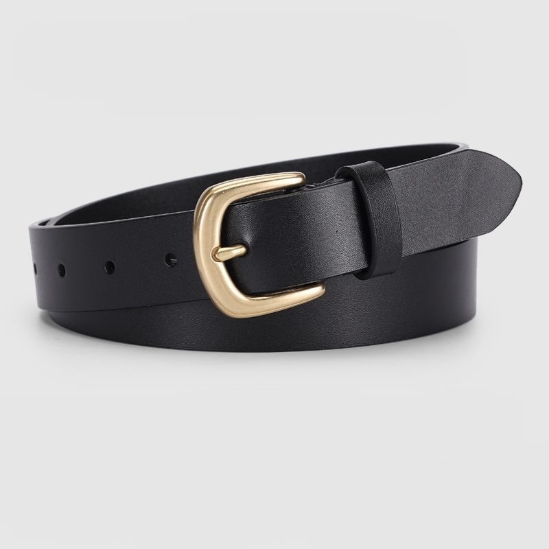 ベルト レディース アクセサリー 小物 フェイクレザー バックル ラウンド クラシカル シンプル カジュアル おしゃれ かわいい メタリック ゴールド