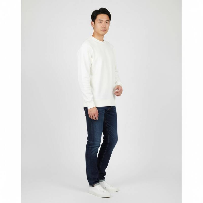 シーピーカンパニー ブラッシュドワッペン クルーネックTシャツ ホワイト メンズ 19CMSS058A 006372G 103