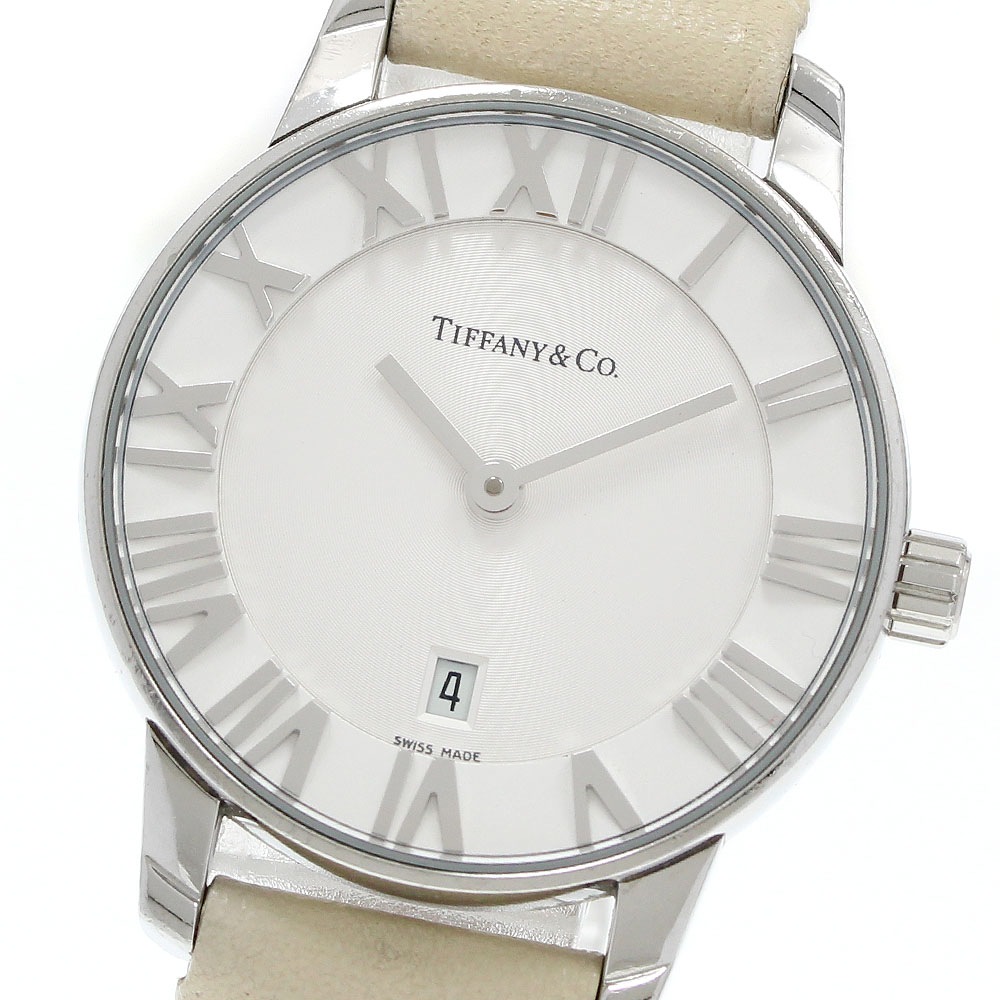 ティファニー TIFFANY&Co. Z1830.11.10A21A52A アトラス ドーム デイト クォーツ レディース 保証書付き_947124【中古】