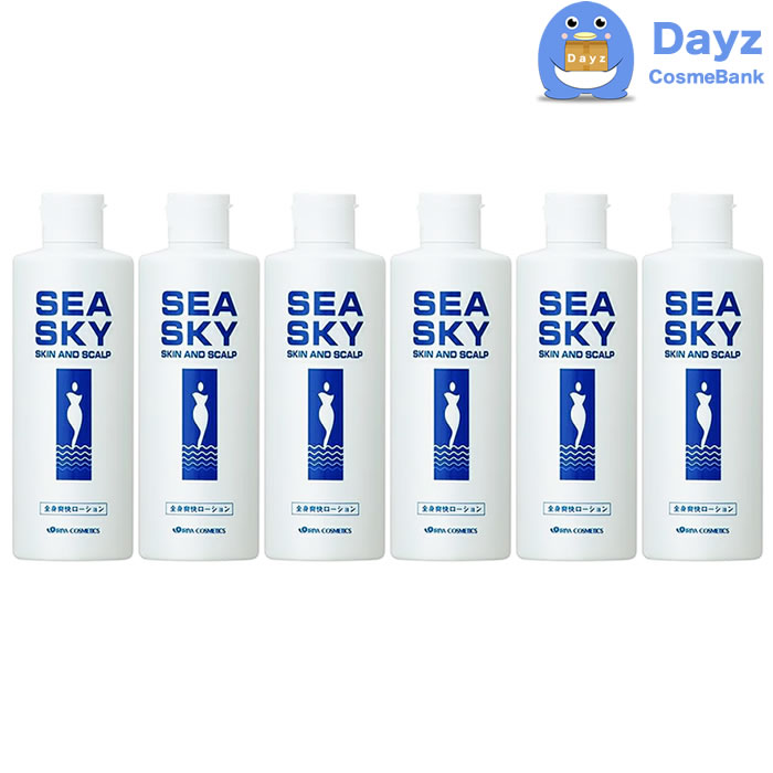 イリヤ シースカイ 無香料 300mL 6点セット　全身用ローション クールローション 化粧水 頭皮ローション 頭皮化粧水　イリヤコスメティックス