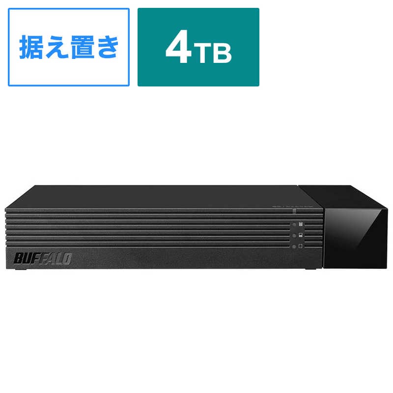 BUFFALO　外付けHDD ブラック [4TB /据え置き型]　HDV-SAM4.0U3-BKA