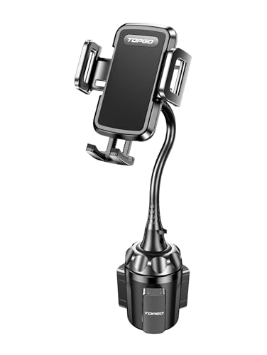 色：ブラック TOPGO スマホホルダー 車 ドリンクホルダー 車載ホルダー カップホルダー スマホ