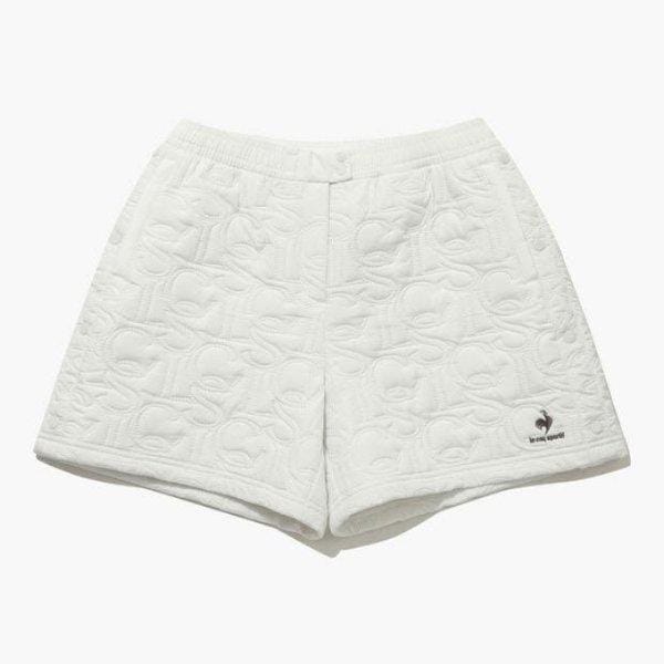 半ズボン NQJ QP422THPO6-IVY パッド入りジャカードキルティング半ズボン / IVORY