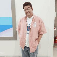 ユ・ミンサンキム・スヨン様協賛 WMD サーフィンボーイ 背面プリント リネン 半袖シャツ