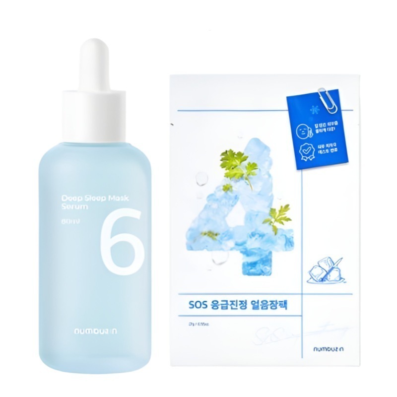 【うるおいツヤ】 No.6 ぐっすりスリーピングマスクセラム 80ml （＋No.4 SOS アイスシートマスク付き）
