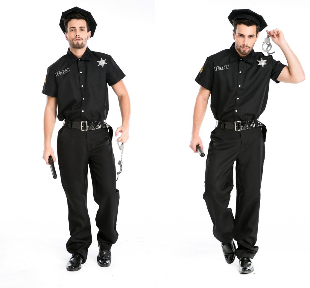 【[最安値挑戦】ハロウィン コスプレ 欧米 男 警察 ポリス メンズ用 アイドル cosplay コスプレ衣装 アニメ 舞台劇 大人用 コスチューム 文化祭 忘年会 舞台衣装 演出服 おもしろ 仮装 4,963円