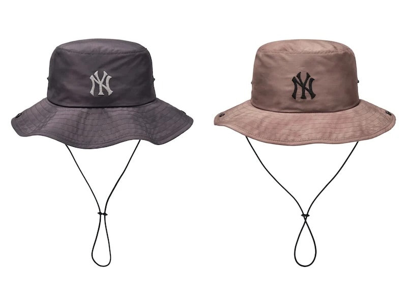 3AHTB055N 軽量 ビンテージ ウォッシング サファリハット ニューヨークヤンキース 正規品保証 関税負担なし 韓国限定販売 男女共用