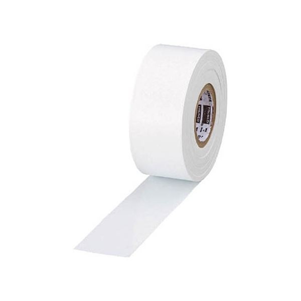 (まとめ) TRUSCO 目印テープ 30mm×50m ホワイト TMT-30W 1巻 (×20セット)