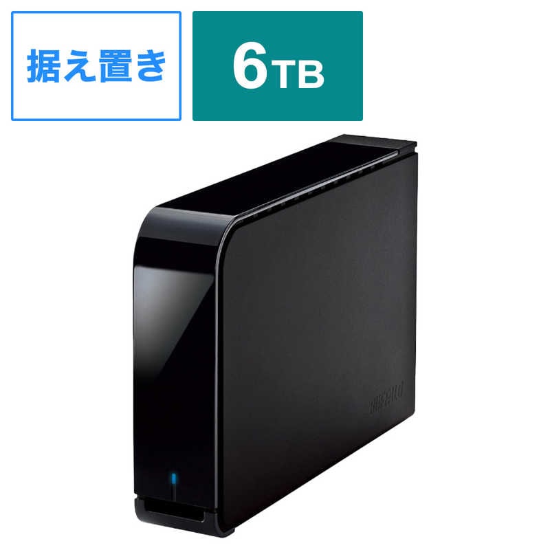 BUFFALO　外付けHDD ［6TB /据え置き型］ ブラック　HD-LX6.0U3D