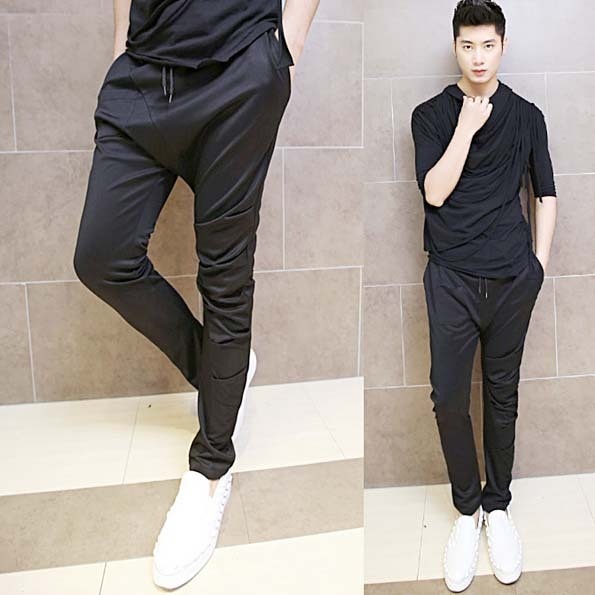 M ブラックv系 ストレッチ パンツ スキニーゴシック パンク スリム タイト サルエル パンツ 春 夏 秋 冬 黒 メンズ レディース 男 女 男女兼用 ハーレムパンツ ヘアスタイリスト 鉛筆パ Bryanevans Com