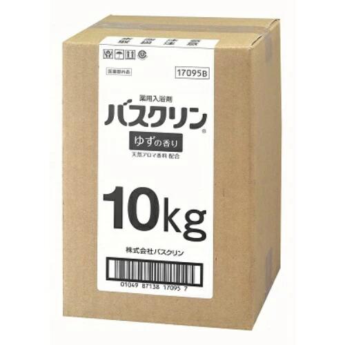 【送料込】業務用 バスクリン 10kg 缶 ゆずの香り 医薬部外品 お風呂　入浴剤 4987138170958