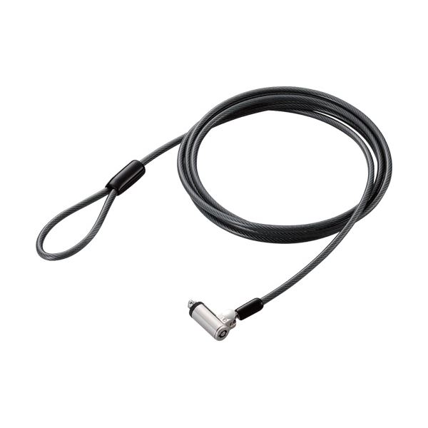(まとめ)エレコム セキュリティワイヤーロックスタンダード シリンダー錠 ESL-7T 1本(×3セット)