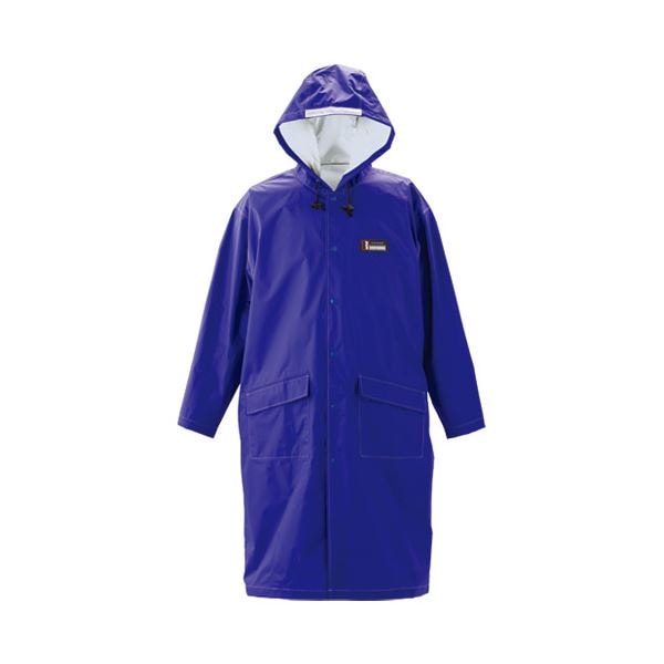 (まとめ）川西工業 防水レインパーカー ブルー(×2セット)