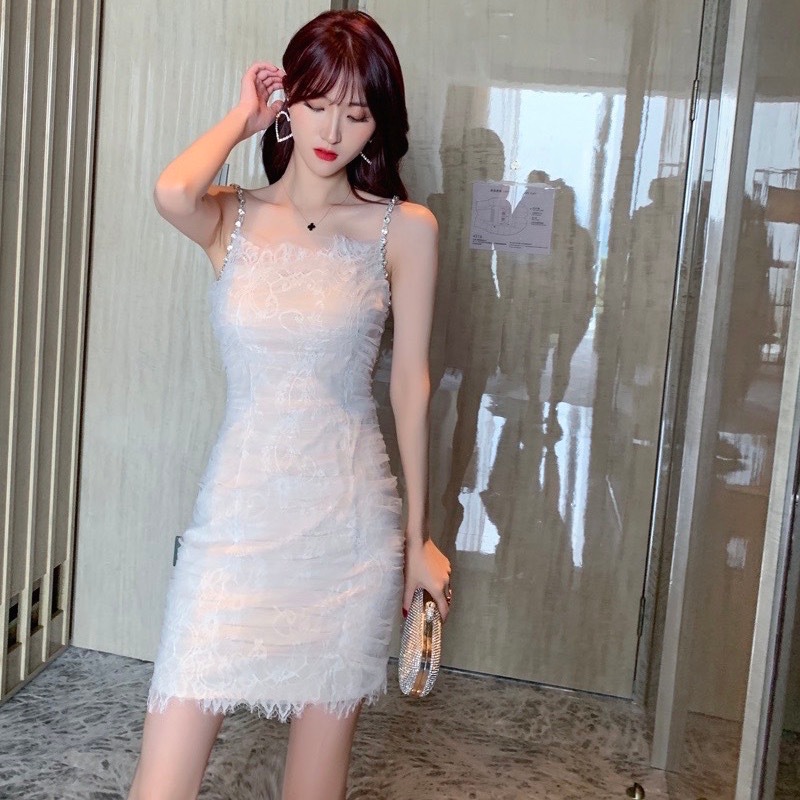 ドレス レディース dress パーティードレス ショート丈 ノースリーブ 袖なし サスペンダー
