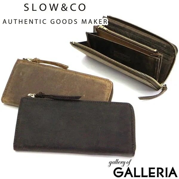 スロウ 長財布 SLOW L字ファスナー長財布 kudu クーズー L zip long wallet ジップ 本革 メンズ レディース 333S81I