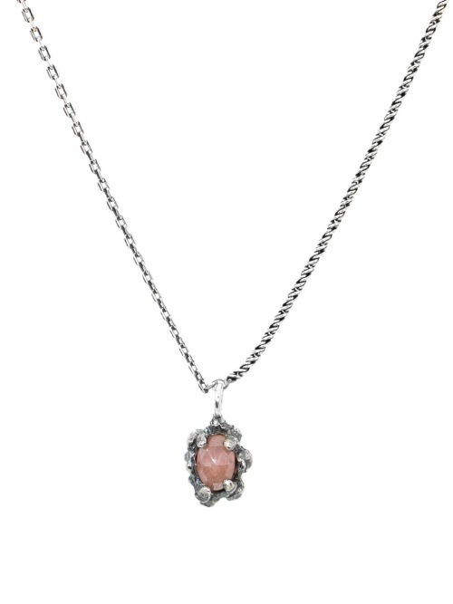 【HARANG】 HR 214N_Pink Silvernite Necklace 正規品