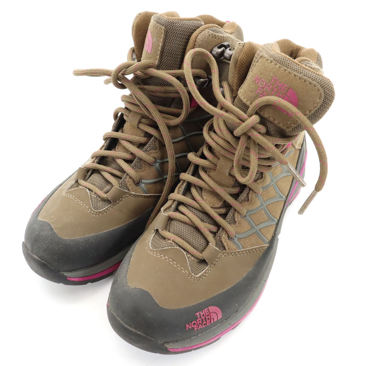 ゴアテックス トレッキング ブーツ 23 ブラウン アウトドア 638874 ビブラムソール レディース 古着