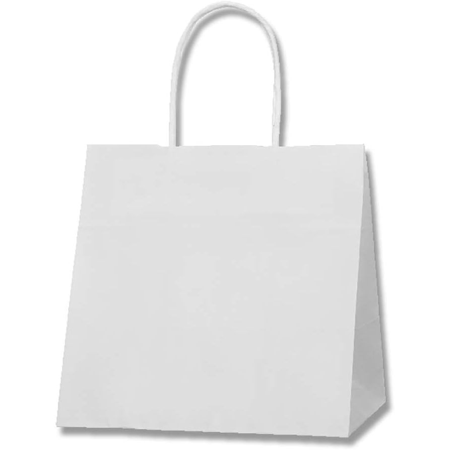 （まとめ買い）シモジマ HEIKO 手提げ紙袋 25チャームバッグ 25CB 24-17 晒白無地 50枚 幅240xマチ170x高240mm 003272300 [x3セット]