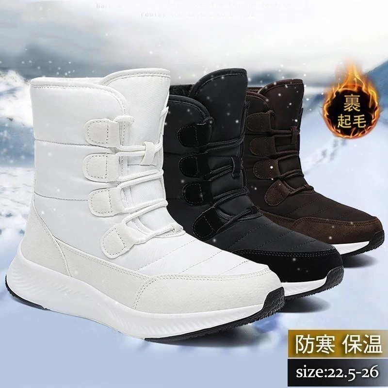 超人気ムートンブーツレディースショートブーツスノーブーツ裏起毛裏ボアシューズ無地カジュアルシンプル防寒厚底キャンプスポーツ登山