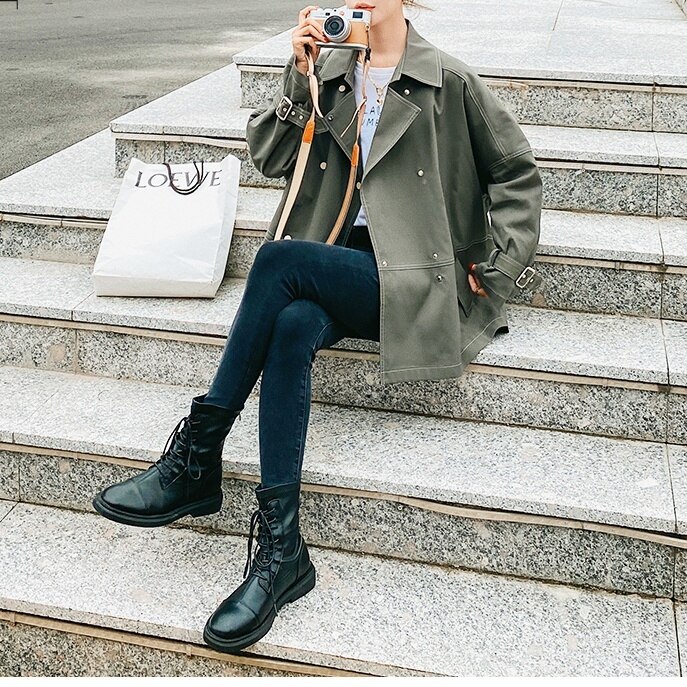 コート アウター ショート丈 ショートコート ミリタリーコート ミリタリージャケット 長袖 萌え袖