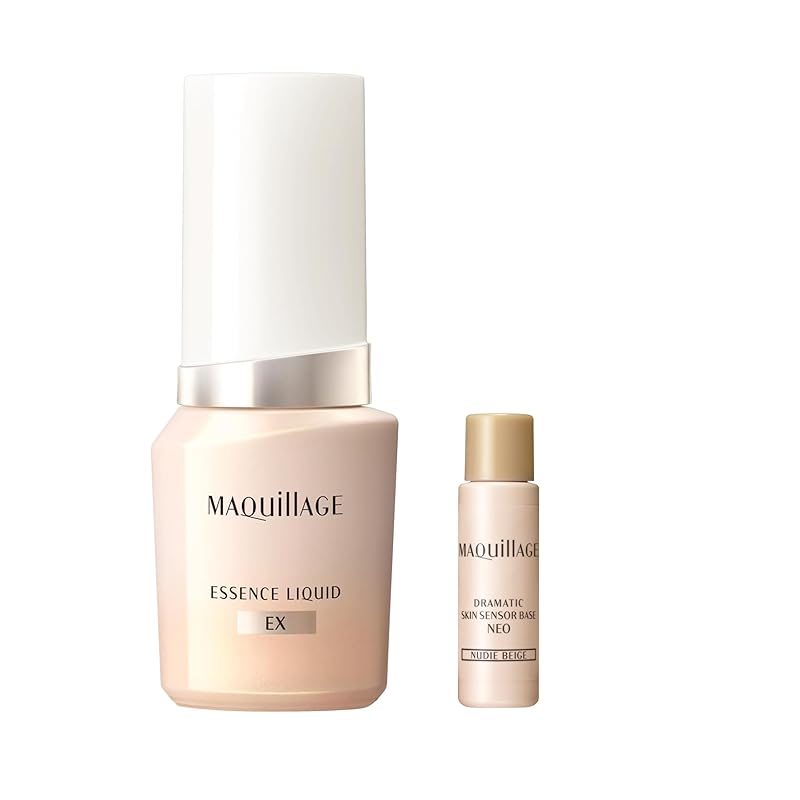 マキアージュ (MAQUILLAGE) エッセンスリキッドEX ソフトベージュ10 化粧下地小型つき 24mL+8mL SPF50+ ファンデーション リキッド状 無香料 2025年モ