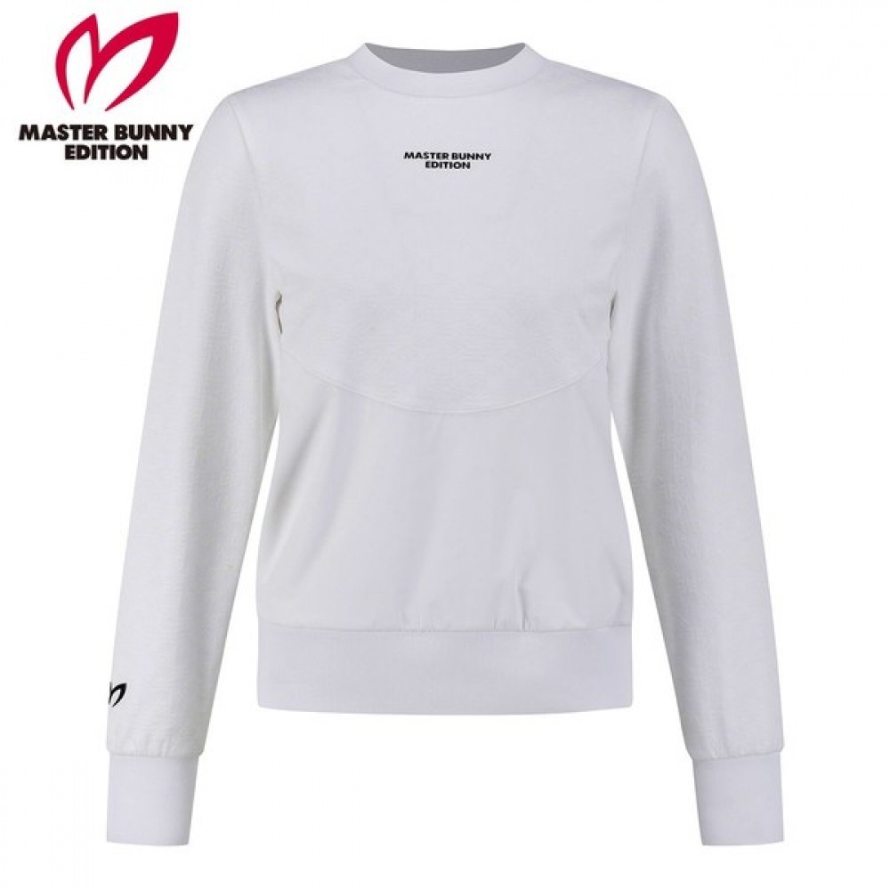 [マスターバニー] 女性用ウーブンブロックロゴ柄ロングスリーブTシャツ