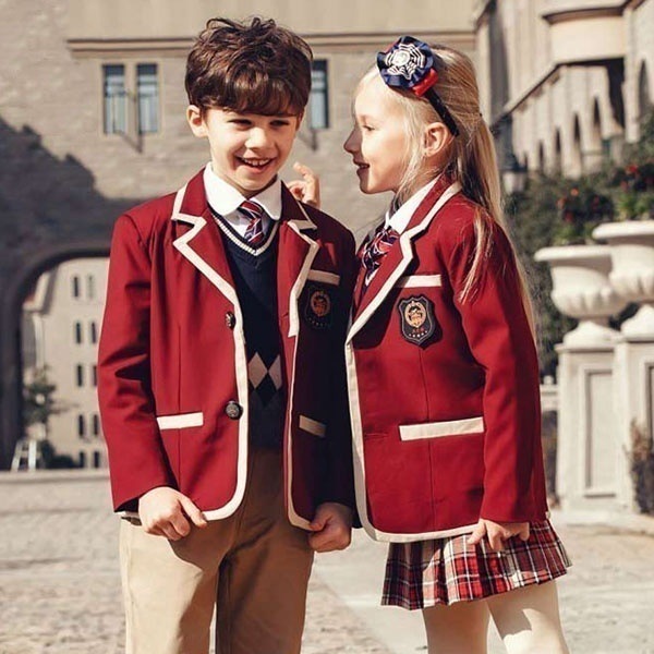 卒業式 入学式 スーツ 女の子 男の子 ジュニアスーツ 制服 キッズ 子供 フォーマル カジュアル 小学生 中学生 七五三 韓国風 卒園式 入園式 卒服 子供の日 長袖 レッド ジャケット ジュニア