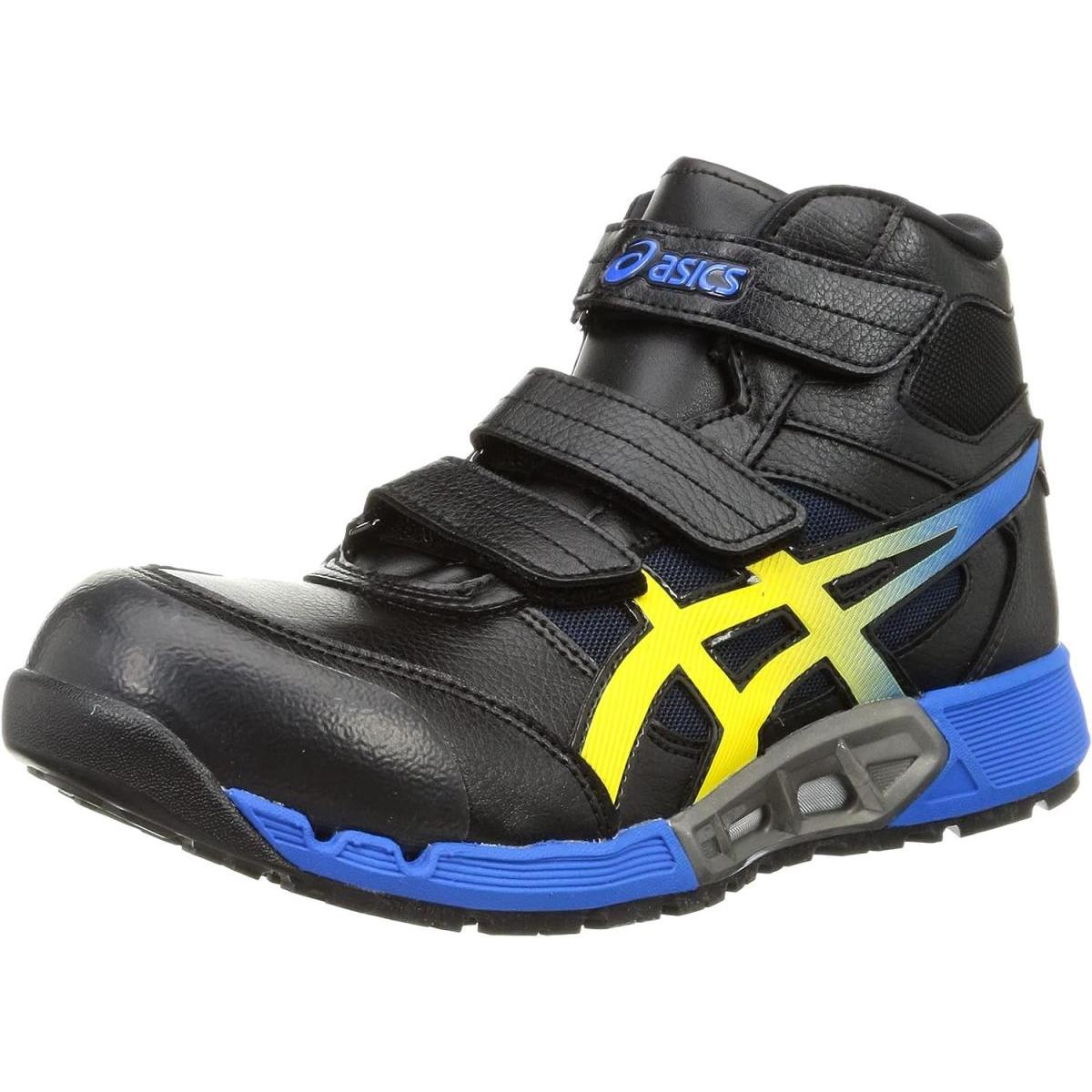 アシックス asics 安全靴/作業靴 28.0cm ウィンジョブ WINJOB CP308AC ブラック×ヴァイブラントイエロー JSAA規格A種 3E相当 ベルトタイプ