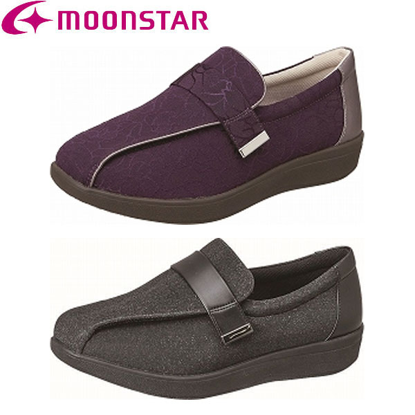 ムーンスター moonstar レディース 介護 シューズ ウェルル03 幅広 4E 軽量設計 つまずき防止 抗菌防臭
