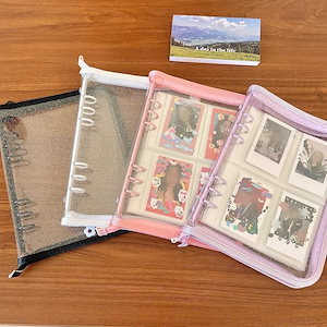 トレカケース 収納 30枚 収納ケース A5 透明 ジッパー リフィル ファイル コレクトブック 推し活 アルバム 収納本 応援 入れ ケース DIY 韓 アイドル Kpop気