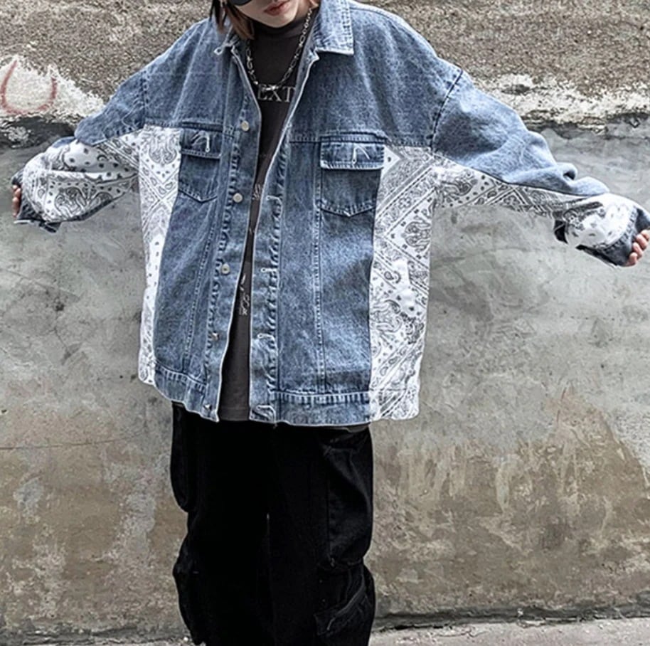 アウター デート かわいい 大人可愛い きれいめ シンプル カジュアル 大人 上品 おしゃれ お洒落 長袖 ジャケット ペイズリー ボーイッシュ マニッシュ 個性的 休日 旅行 韓国 ３XL ブルー 8,554円