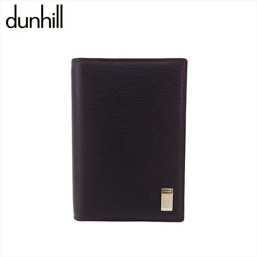 カードケース 名刺入れ サイドカー メンズ ブラウン シルバー 中古