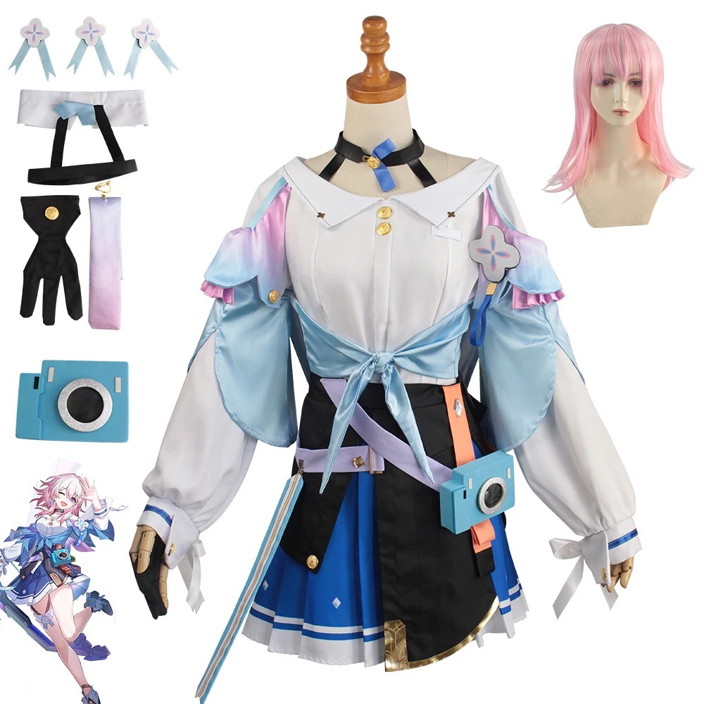 K1096アニメゲームのcos服は3月7日に同じコスプレ衣装の演技服のスカートです