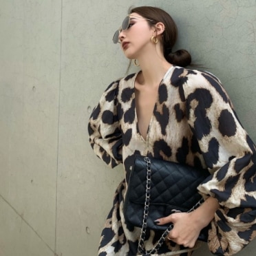 カジュアルワンピース 魅せる ワンピース ロング丈 袖あり 長袖 ボリューム袖 ランタンスリーブ