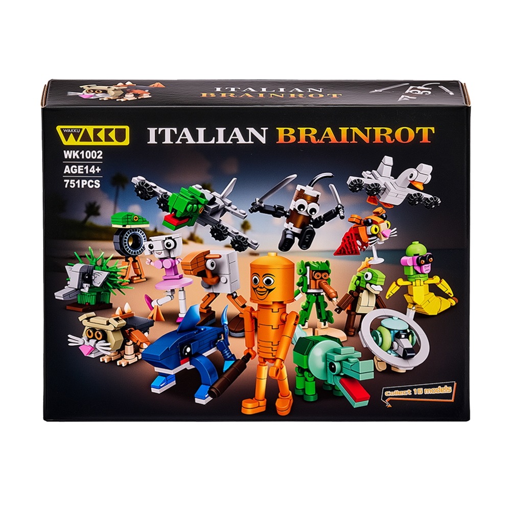 Wakku イタリアン ブレインロット Italian brainrot ブロック プレミアム 16種 ブロックセット Pcs751 5,405円