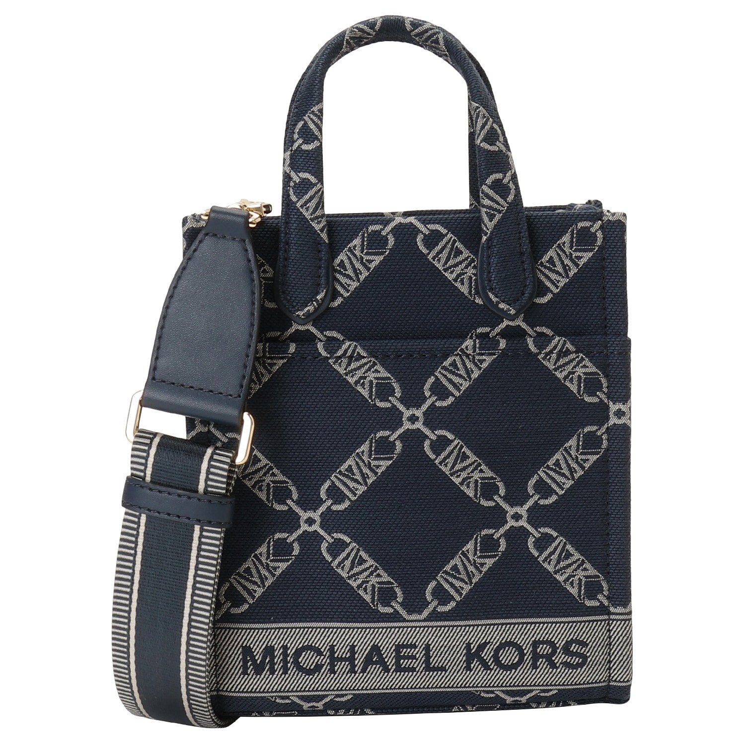 マイケルコース バッグ MICHAEL KORS レディース 32F3G3GC0J 407 NAVY MULTI ジジ エンパイア ロゴ ジャカード エクストラスモール 2WAY ショルダートートバ