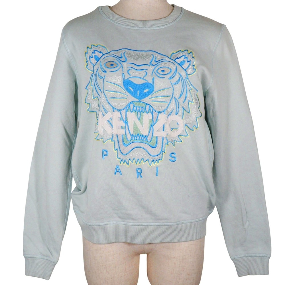 タイガープリント F962SW7054XA スウェット コットン 水色 レディース 中古品