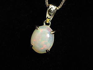 数量限定！ 天然 オパール ネックレス カボションカット 上品 華奢 ジュエリー ペンダント 誕生日 バレンタイン 宝石 貴金属 ジュエリー 冠婚葬祭 セミフォーマル デート 旅行 結婚記念日