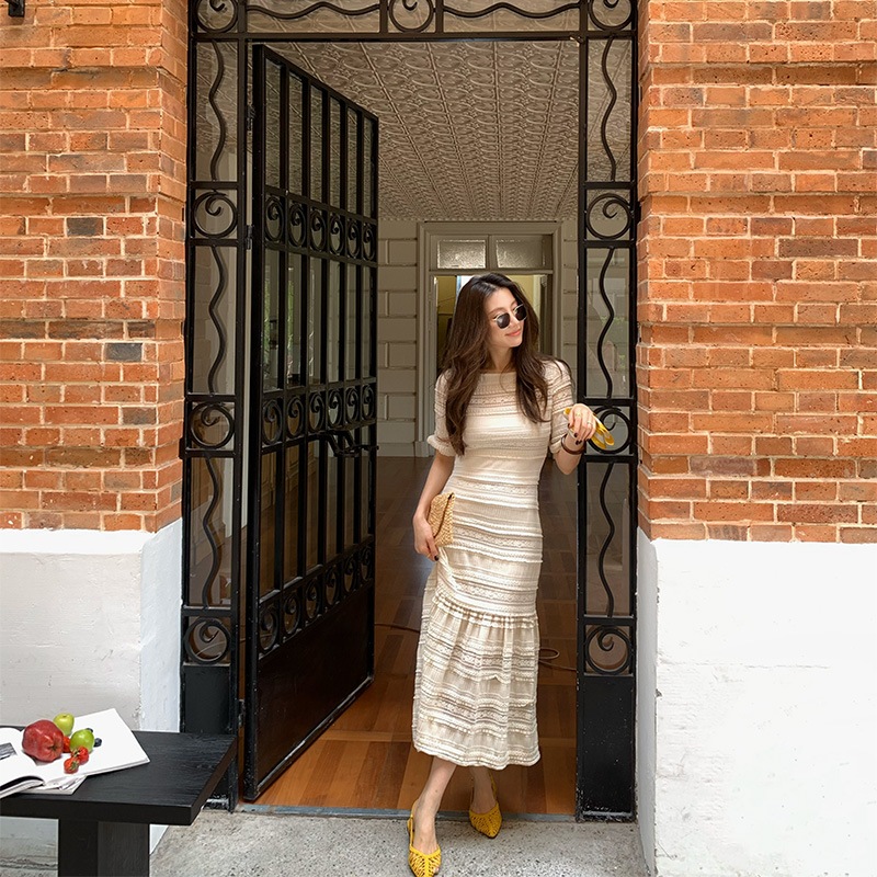 Alonesavoronavar One Length Collar Hollow Pattern Pleated Splicing Drose Z242 7,839円