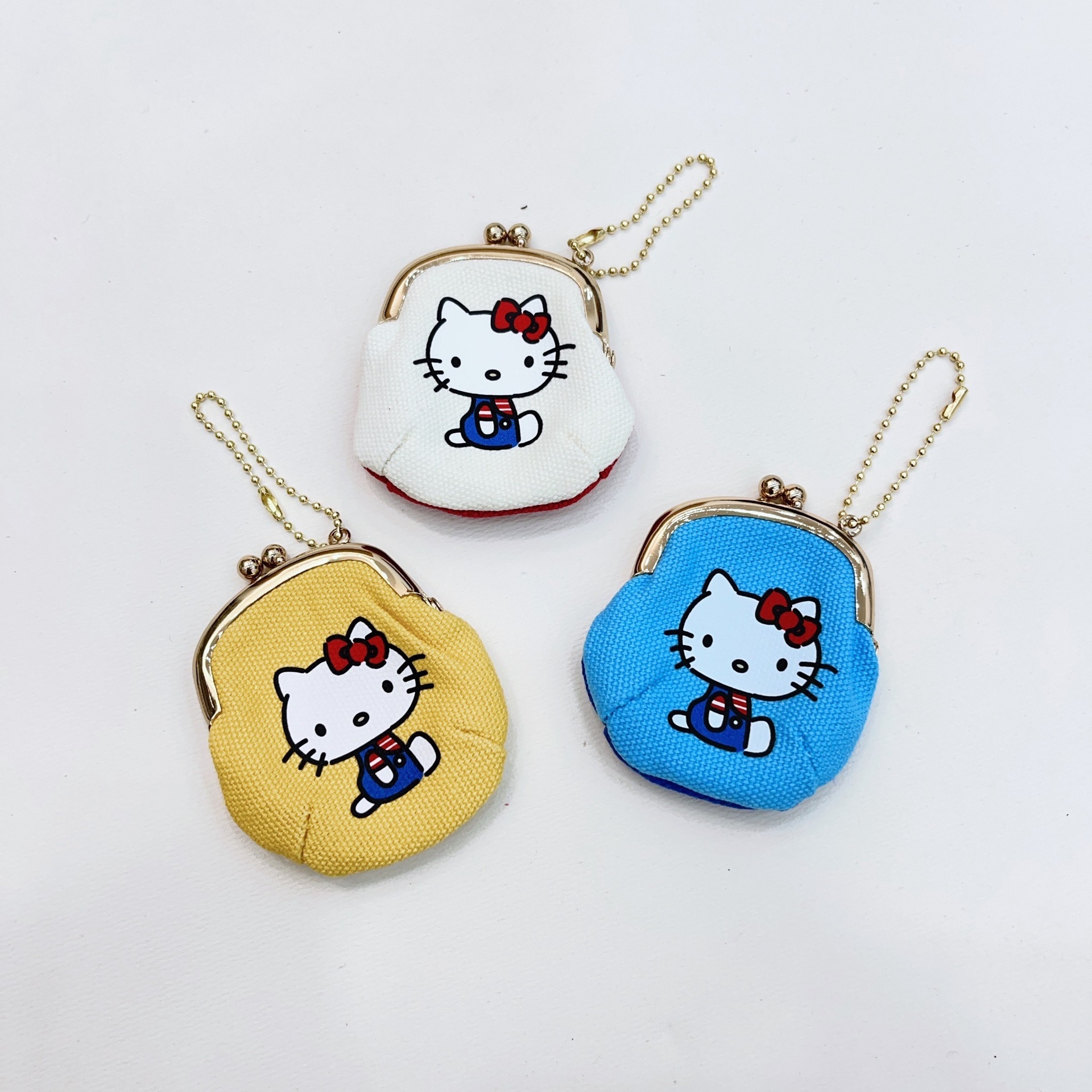 10個セット キティミニ口金バッグ可愛いコインケース指輪アクセサリー収納ポーチチャーム