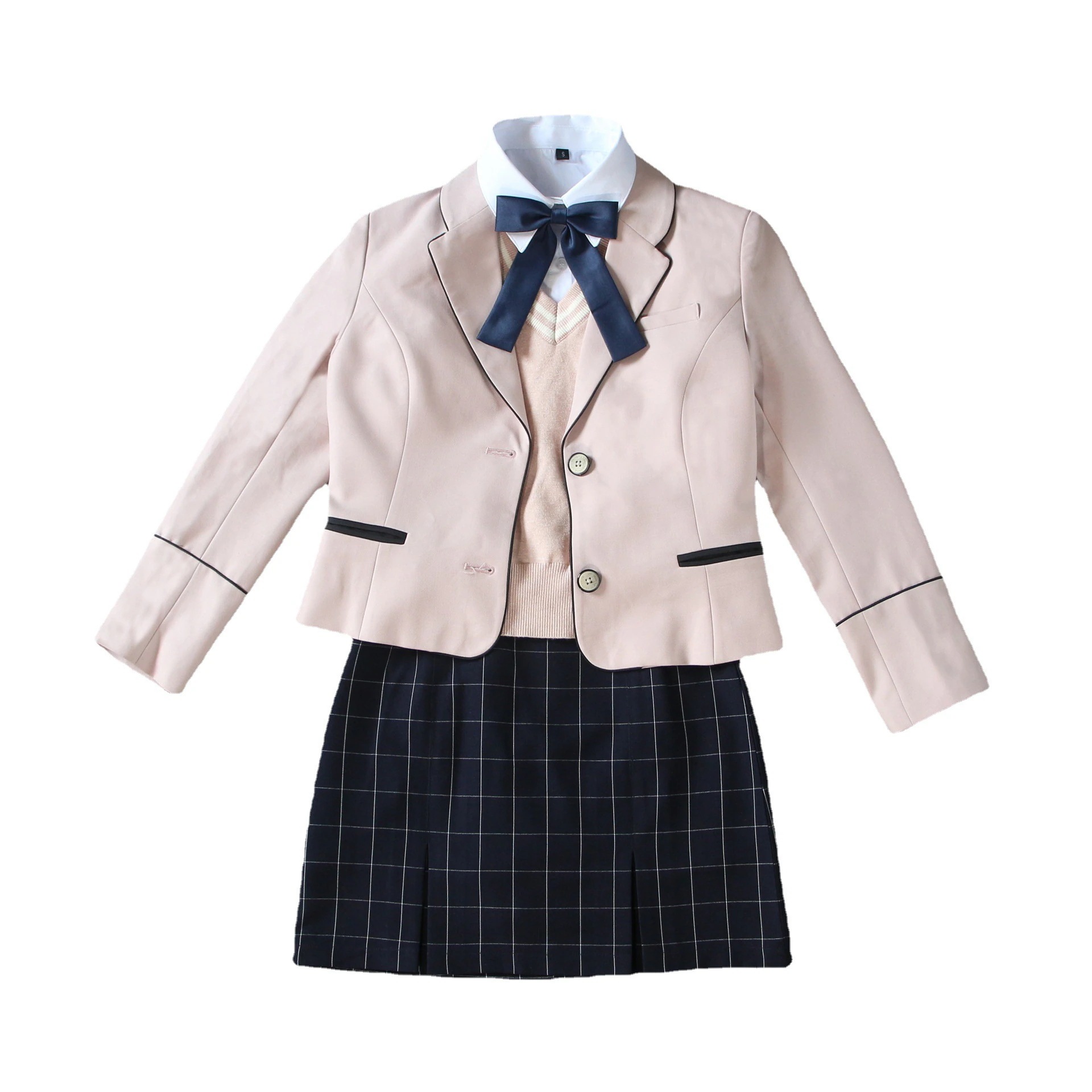 セーラー服 女子高校生 大きいサイズ　スクール 長袖 学生服 セットアップ 制服 文化祭 学園祭 可愛い 正統派 プリーツスカート コスプレ